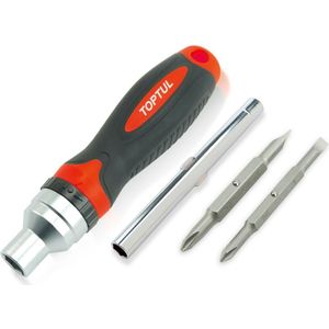 Bits Draaigreep TOPTUL 1/4" 5/16" (adapter) Bits PH1 - 5mm sleuf PH2 - 6mm