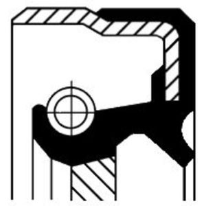 Asafdichting, injectiepomp CORTECO 12017218B