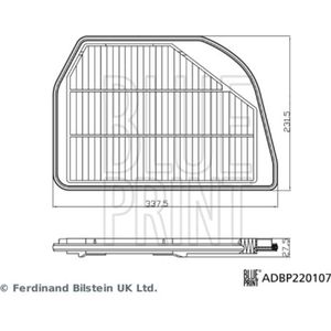 Luchtfilter BLUE PRINT ADBP220107