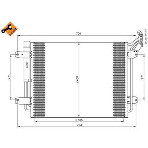 Condensor, airconditioning EASY FIT NRF 35848