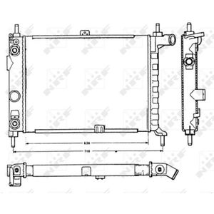Radiator, motorkoeling NRF 58721