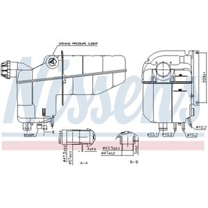 Expansievat, koelvloeistof NISSENS 996020