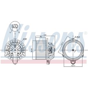 Interieurventilator NISSENS 87568