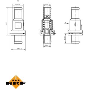 Thermostaat, koelvloeistof NRF 725166