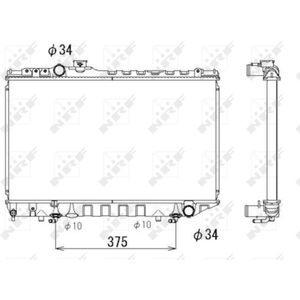 Radiator, motorkoeling NRF 53334