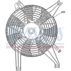 Koelventilatorwiel, motorkoeling NISSENS 85383