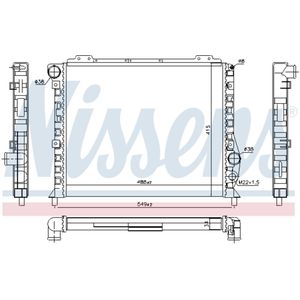 Radiator, motorkoeling NISSENS 60051