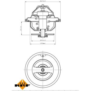 Thermostaat, koelvloeistof EASY FIT NRF 725186