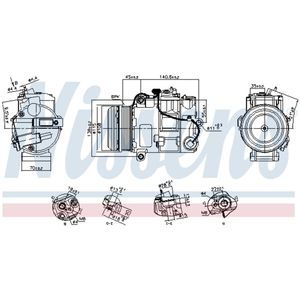 Compressor airconditioning NISSENS 891031