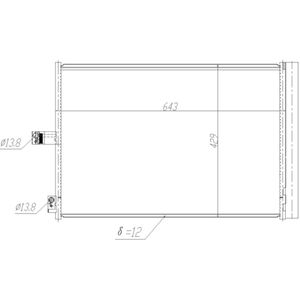 Olie radiator, motorolie NRF 350457