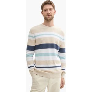 Pull Met Ronde Hals - Beige
