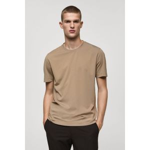 T-shirt Met Korte Mouwen - Bruin