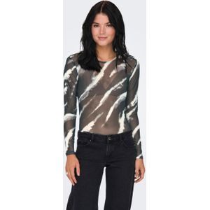 T-shirt Met Lange Mouwen - Grijs