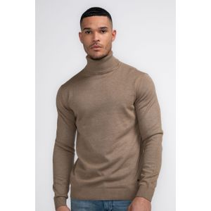 Pull Met Rolkraag - Beige