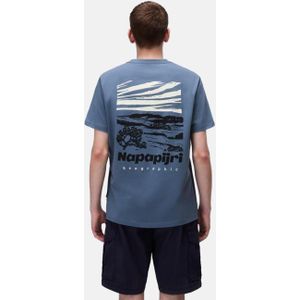 T-shirt Met Korte Mouwen - Blauw
