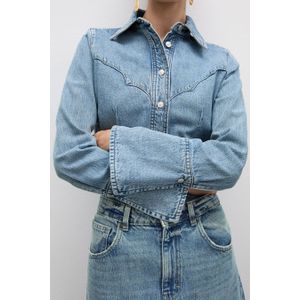 Hemd Met Lange Mouwen - Mid Blue Denim