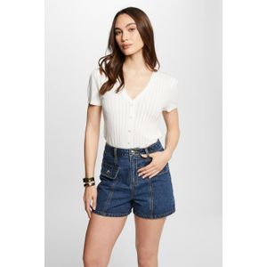 Pull Met V-hals - Wit