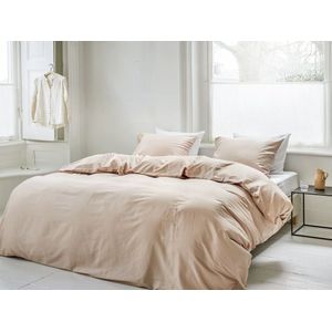 Yumeko overtrekset katoen satijn dusty roze 140x220 + 1/60x70