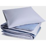 Yumeko overtrekset percal dubbelzijdig lavender/serene blauw 140x220 + 1/60x70 - Bio, eco & fairtrade