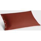 Yumeko kussensloop velvet flanel fluweel rood 50x70 - Biologisch & ecologisch - 1 stuk