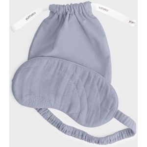 Yumeko slaapmasker mousseline katoen arch lavendel blauw