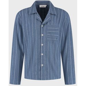 Yumeko Pyjama T-shirt Velvet Flanel  Blauw - Eco, Bio & Fairtrade