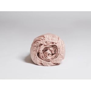 Yumeko hoeslaken katoen satijn dusty roze 90x220x30 - Bio, eco & fairtrade