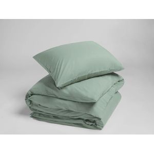 Yumeko Dekbedovertrek Percal Katoen 140x200 Groen - Eco, Bio & Fairtrade