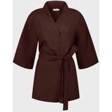 Yumeko Kimono Gewassen Linnen M Rood - Eco, Bio & Fairtrade