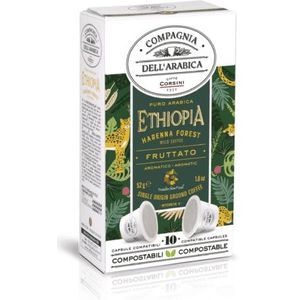 Composteerbare cups Ethiopia Harenna 'Single Origin' voor Nespresso® machines