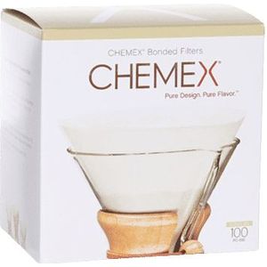 Chemex filters rond voorgevouwen