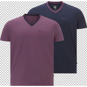 Doppelpack T-Shirt EARL EDELEY Charles Colby lila dunkelblau