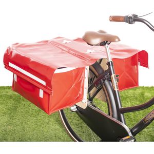 Dubbele Krantentas XXL 75L Rood