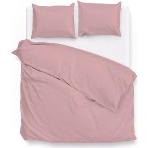 ZoHome Satinado Dekbedovertrek - Litsjumeaux XL - 260x200/220 cm - Shady Pink