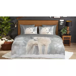 Animal Pictures Hond en poes - Dekbedovertrek - Eenpersoons - 140×200