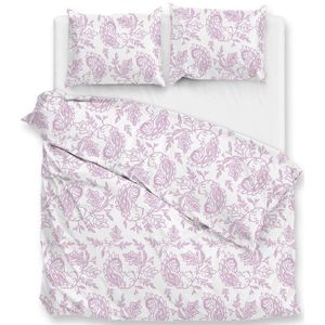 Zo! Home - Perkalkatoen Lilac Pink Print - HNZOHP001-72 - B 200 x L 200 cm/B 200 x L 220 cm - 2-persoons -