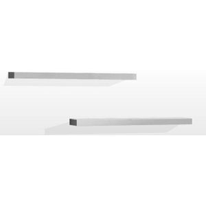 Lara hangplank wit (2stk)