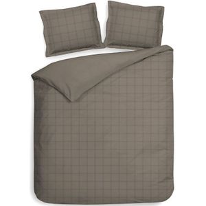 Dekbedovertrek Heckett Lane Diamante - Taupe Grey