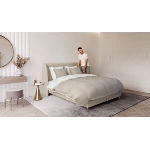 Boxspringset bologna exclusive vlak - platinum 500 hr firm