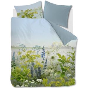 Beddinghouse Wildflowers dekbedovertrek - Eenpersoons - 140x200/220 - Blauw Groen