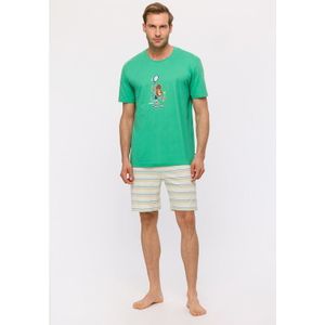 Pyjama Heren Woody Leeuw Tennis - Groen