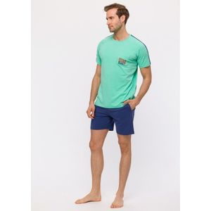 Pyjama Heren Studio Woody Surf Club Pocket - Groen