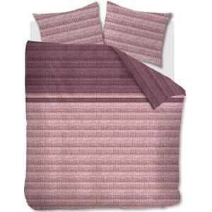 Beddinghouse - Katoen Mauve Pink Gestreept - BE321972 - B 240 x L 200 cm/B 240 x L 220 cm - Lits-jumeaux -