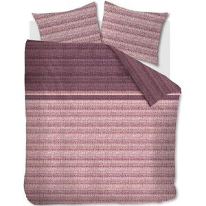 Beddinghouse - Katoen Mauve Pink Gestreept - BE321972 - B 240 x L 200 cm/B 240 x L 220 cm - Lits-jumeaux -