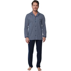 Pyjama Heren Pastunette Ruiten Hemd - Dark Blue