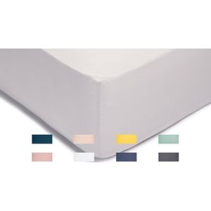 Nomade Hoeslaken Katoen Percale-90 x 200-Oud Roze
