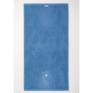 Handdoek Woody Uni Zeepaardje - Blauw