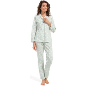 Pyjama Dames Pasha Knopen Witte Noppen - Light Green