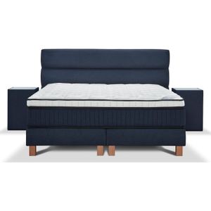 Serta limited boxspringset vlak ligne met splendid matras visco topper