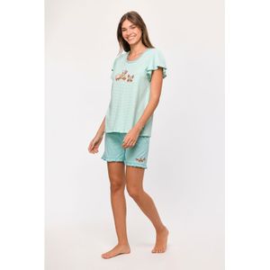 Pyjama dames Woody heremietkreeft ijsjes stripe
